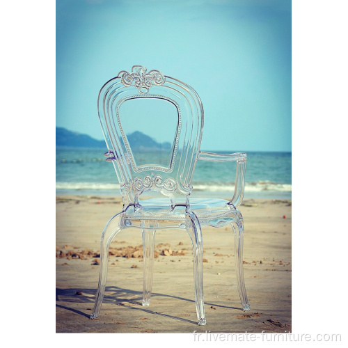 Fête de mariage classique vente chaude Tiffany Clear Tiffany Chair